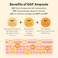 EGF Peptide Ampoule, Epidermal Growth Factors, Peptide, Collagen, Hyaluronic Acid, and Evening Primrose Extract for Skin Elasticity and Skin Cell Renewal, Korean Skincare