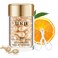 Vitamin C Face Serum Oil - HKH Vit C with Vitamin E Serum Capsules, Evens Skin Tone &amp; Reduces Fine Lines, 48 Travel-Friendly Skincare Capsules for Smooth, Moisturized Skin, with Mini Scissors