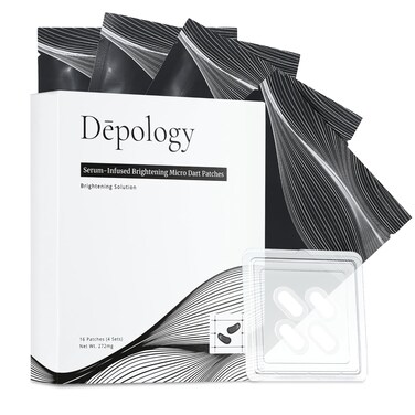 Depology Serum-Infused Micro Dart Patches   12 Pairs Eye Mask   Under Eye Patches for Wrinkles   Fine Lines   Hydrating Eye Mask with Peptides   Amino Acids   and Synthesized Molecules
