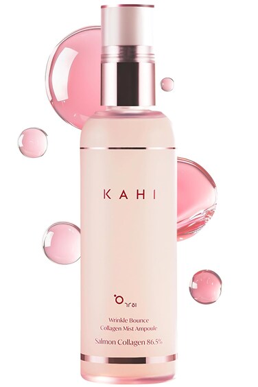 KAHI Fine Line Bounce Collagen Serum Facial Mist Ampoule Korean Skin Care   Hydrating Face Mist Daily Face Serum   Facial Mist Spray Hydration Daily Moisturizer for Face 4.06 fl oz
