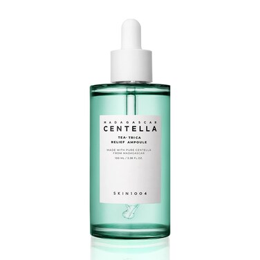SKIN1004 Tea-Trica Relief Ampoule 3.38 fl. oz, 100ml, Soothing Hydration for Sensitive Skin