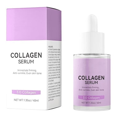 Collagen Serum For Face, Collagen Face Serum For Skin Tightening Helps Lift, Plump, &amp; Firm Sagging Skin, Serums For Skin Care, Anti Wrinkle 1.35 Fl Oz