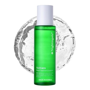 Nightingale TEATAMIN Facial Treatment Essence, Redness Relief For Face, Korean Toner For Sensitive Skin, with Tea Tree Complex &amp; Vitamin, Hypoallergenic, Cruelty Free, Alcohol Free, Korean Skin Care