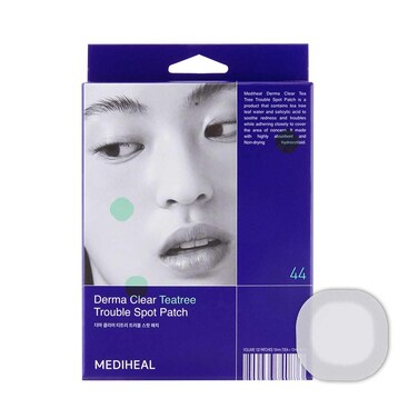 Mediheal Derma Clear Teatree Treatment Spot Patch (44 Counts) - Acne Relief, Oil and Moisture Balance with Teatree &amp; Salicylic Acid