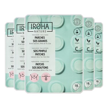 Salicylic Acid Blackhead Patches - 90 Pieces (5 Packs)   Acne Treatment, Exfoliant with Tea Tree &amp; Centella Asiatica   Vegan, Cruelty-Free, Effective for Pimples &amp; Blackheads, All-Day Use