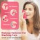 Makeup Remover Cloth, 6" x 6" Make Up Towels Reusable Face Cloth for Washing Face, 12 Pack Makeup Remover Pads Microfiber Face Washcloth with Mesh Bag, Just Water, Grey/Purple/Pink