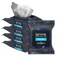 Ignite Mens Body Wet Wipes, Extra Thick 8" x 8" Shower Wipes, Energizing Scent, 10 Count (Pack of 5)