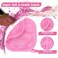 Orighty Makeup Remover Cloths 12 Pack, Makeup Removal Face Cleansing Cloth, Reusable Make-up Remover Pads Remove Instantly Dirt with Just Water, 5 x 5 in (Pink)