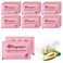50 pcs Individually Wrapped Makeup Remover Wipes Bulk Single Makeup Remover Cloth Travel Towelette Makeup Remover Cloth for Face (PINK)