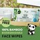 The Cheeky Panda Bamboo Face Cleanser Makeup Remover Wipes Rose Scented   6 Packs of 25 Face Wipes   99% Purified Water Wipes   Plant Based &amp; Vegan Wet Wipes   Sustainable Alternative