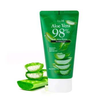 Organic Aloe Vera Soothing Gel - Natural Moisturizer for Skin and Hair, Effective for Sunburns, Razor Burns, Non-Greasy Formula, DIY Skincare [Made in Korea]