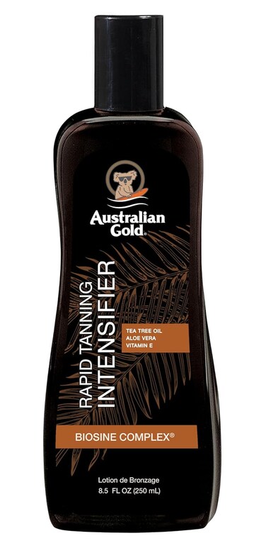Australian Gold Rapid Tanning Intensifier Lotion, 8.5 Fl Oz   With Tea Tree Oil and Aloe Vera   Vitamin E