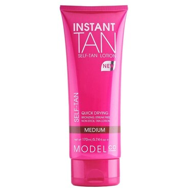 Modelco Natural Tan Self-Tan Lotion - Hydrating Sunless Glow For Body And Face - Beautiful Bronze Skin Without Damage - Smooth Application Delivers Natural, Sunkissed, Tanned Skin - Medium - 5.74 Oz