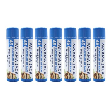 Panama Jack Sunscreen Lip Balm - SPF 45, Broad Spectrum UVA-UVB Sunscreen Protection, Prevents &amp; Soothes Dry, Chapped Lips