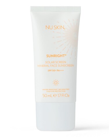 Nu Skin Sunright Solar Sunscreen SPF 50+   Broad-Spectrum UVA/UVB Protection for Face &amp; Body (50mL)   Water-Resistant for 80 Minutes   Lightweight, Non-Greasy Formula