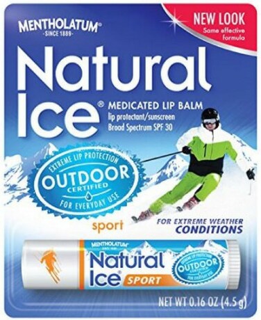 Mentholatum Natural Ice Sunscreen/Lip Protectant SPF 30 Sport 1 Each ( Pack of 12)
