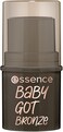 Essence Baby Got Bronze Bronzing Stick, Contour Pen, No. 60, Brown, Natural, Radiant Fresh, Vegan, Oil-Free, Paraben-Free, No Microplastic Particles, Pack of 1 (5.5 g)