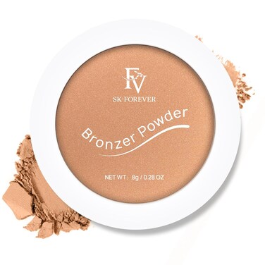 FV Bronzing Powder, Long Lasting Talc-Free Silky Bronzer Powder, Sunkissed Natural Glow Matte Finish, Waterproof Bronzers for Women (Bronzer, 0.28 oz)