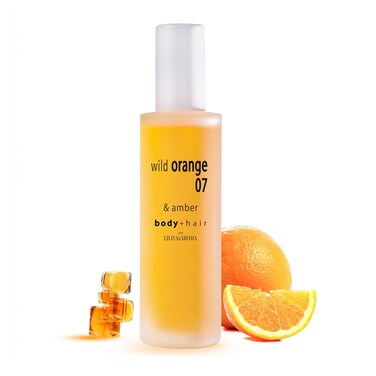Wild Orange 07 &amp; Amber   Body Spray &amp; Hair Fragrance Mist   Hydrating Skincare Ingredients   Vegan Essential Oils Orange, Neroli, Vanilla 3.4 FL Oz
