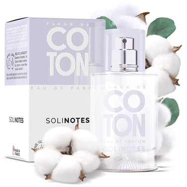SOLINOTES Cotton Flower Perfume for Women - Eau De Parfum   Delicate Floral and Soothing Scent - Made in France - Vegan - 1.7 fl.oz