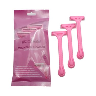 Women's Razors, Combed Head to Prevent Cuts, Gentle on Skin, Sensitive, Underarms, Bikini, Hair Trimmer, Women Grooming, Lady Shaver, Disposable Razors (Pack of 3)