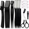Eyebrow Razor Pack, Multipurpose Dermaplaning Face Razors for Women Facial Hair Removal/Exfoliating/Eyebrow Face Shavers/Peachfuzz, Bulk Straight Eyebrow Trimmers for Women
