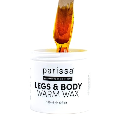 Parissa Legs &amp; Body Warm Wax Kit, Salon-Style Microwavable Formula for Coarse Hair Removal on Face or Body, At-Home Waxing Kit