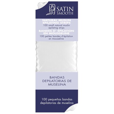 Satin Smooth Small Muslin Epilating Strips 100/pack