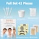 Nose Wax Kit from CoFashion - 50g Wax for Hair Removal, 20 Applicators (Up to 20 Uses), 10 Paper Cups for Nose and Ear Waxing