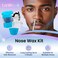 Nose Wax Kit for Men Nose Wax Kit, 100g Wax 30 Applicators Ear wax kit Hair Removal for Men and Women,Safe Quick Painless Nasal Waxing,10 Mustache Guards,15-20 Uses LaWink