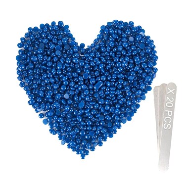 PURPLESKY Waxing Beads for Hair Removal - 2.5LB Coarse Hard Wax with Sea Salt Scent, Sticks for Bikini, Facial, Leg, Back and Chest