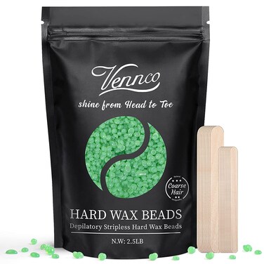 2.5lb Aloe Wax Beads - Hard Wax Beans for Coarse Hair Removal, Gentle Large Refill for Wax Warmer Kit, At-Home &amp; Professional Smooth Waxing for Sensitive Skin Brazilian Bikini Face Eyebrow Leg