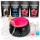 KoluaWax Premium Waxing Kit for Women - Hot Melt Hard Wax Warmer for Hair Removal, Eyebrow, Bikini, Legs, Face, Brazilian Wax - Machine (Pack of 4) Beads, Accessories, Black