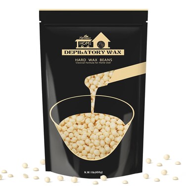 1lb Hard Wax Beans, Lifestance Wax Beads Hair Removal Hard Wax Kit for Thin &amp; Fine Hair, Sensitive Skin, Waxing Beads for Face, Chin, Eyebrow, Bikini