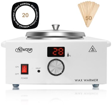 Wax Warmer Professional Kit - Digital Heater Machine with Adjustable Temperature for Hair Removal, Large Single Wax Pot for Spa, Salon, Beauty and Home Use