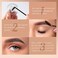 Eyebrow Wax Brow Gel - Eyebrow Styling Wax for Feathery &amp; Fluffy &amp; Brow Freeze, Long Lasting Waterproof Clear Eyebrow Gel