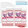 Roll On Wax, Hair Removal Wax Cartridges with Strips 50Pcs and Wax Wipes 16Pcs, Depilatory Wax Roller Refill 4 Pack, Waxing Kit for Leg, Arm, Underarm