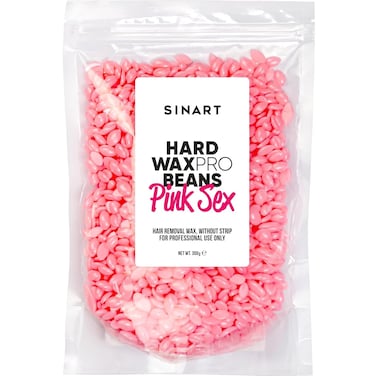 Hard Wax Pro Beans Pink, Hair Removal Wax Beans for Brazilian Bikini, Face, Eyebrows, Underarms, Arms, Chest, Back, Legs, no rosin Solid wax beans Pack of 300g. 0,66 lb.