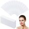 Maitys 400 Pieces Eyebrows Wax Strips Eyebrow Hair Removal Wax Paper Facial Strips for Women Men Lip Body Face(0.39 x 1.97 Inch,White)