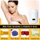 PODOY Mini Wax Warmer - Switchable Display, Portable for Hair Removal with 100 Wax Sticks, Non-Stick Waxing Kit for Women's Face and Body, Professional Melter Machine