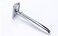 Heavy Duty Chrome Double Edge Safety Razor &amp; Base Stand Long Handle Lengthen Version w/ 10 Platinum Super Sharp Blades + Mini Cleaning Brush &amp; Pouch Manual Wet Shaving Gift Set for Men &amp; Women