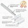 Double Edge Safety Razor with Stand, Reusable Metal Single Blade Razors for Men and Women, with 10 Platinum Coated Double Edge Safety Razor Blades, Women's Safety Shaving Razors, Silver