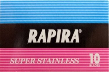 10 Rapira Super Stainless Razor Blades - Create Your Sampler (86 Brands Available)