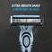 BIC Flex 3, Triple Blade Razor Blades for Men, with Moving Blade Heads for a Close and Soft Shave, Pack of 4