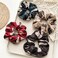 4 Pack Pet gifts Cat scrunchies for Girls Kids Hair Cute Hair Ties Accessories for Women Chiffion Cartoons Scrunchy Hair Bands