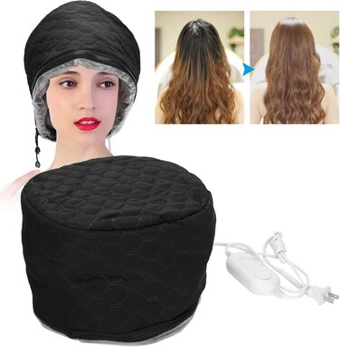 Longzhuo Hair Steamer for Deep Conditioning Hair Cap, Electric Thermal Steamer Cap with Temperature Control, for Hair Care, Electric Steam, Nourishing