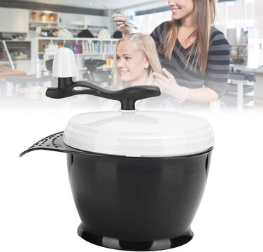 Electric Hair Color Mixing Bowl, Dyestuff Mixer Electric Automatic Dye Cream Blender Mixer Hair Dye Cream Mixing Bowl for DIY Salon Set Hair Dye Mixed Hair Tinting Bowl Hair Coloring Bowl Mix Tool