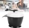 Electric Hair Color Mixing Bowl, Dyestuff Mixer Electric Automatic Dye Cream Blender Mixer Hair Dye Cream Mixing Bowl for DIY Salon Set Hair Dye Mixed Hair Tinting Bowl Hair Coloring Bowl Mix Tool