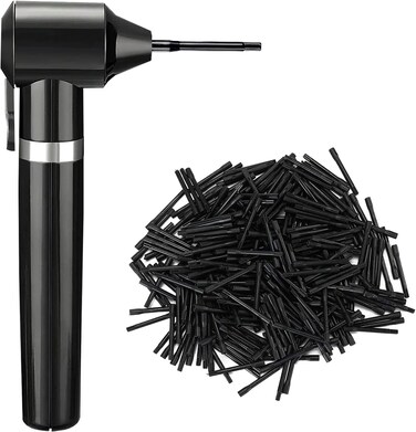 Tattoo Ink Mixer, Tattoo Pigment Stirrer, Tattoo Coloring Mix Machine with Ink Mixing Stick, Pigment Mixer Machine with 100 Pcs Sticks, Electric Ink Mixer for Makeup Tattoo (Black)