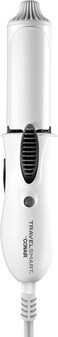 Conair Travel Curling Iron, Mini 1- Inch Ceramic Curling Iron in White by Travel Smart